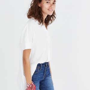 Madewell Tops - NWT Madewell Courier Button-Back Shirt in White Madewell Tops - NWT Madewell Courier Button-Back Shirt in White